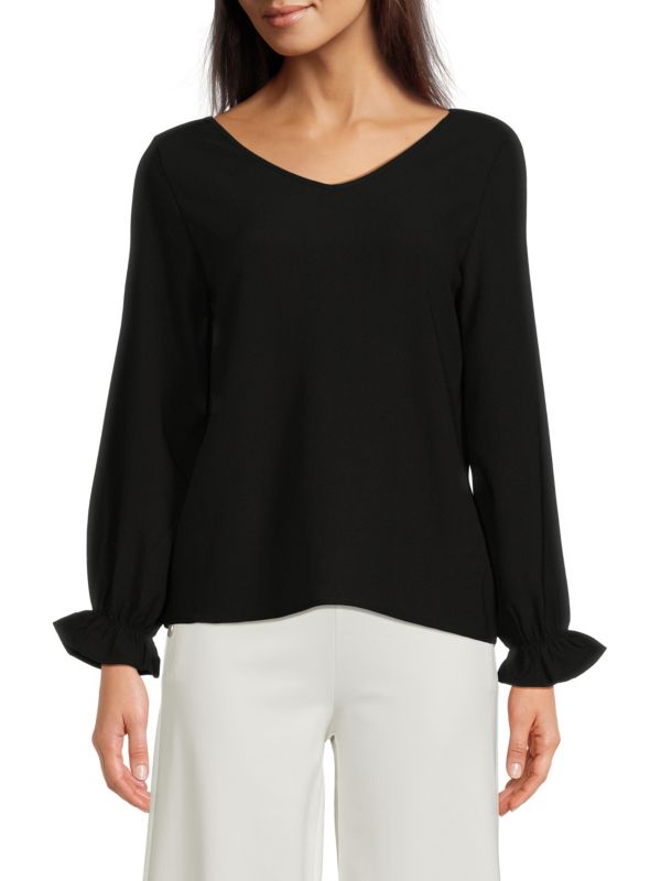 Patrizia Luca Scalloped Back Top